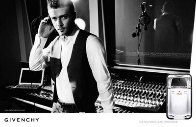 Givenchy “Play” fragrance : Justin Timberlake by Tom Munro