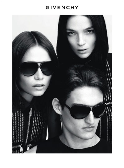 Mariacarla Boscono and Natasha Poly for Givenchy Eyewear SS11
