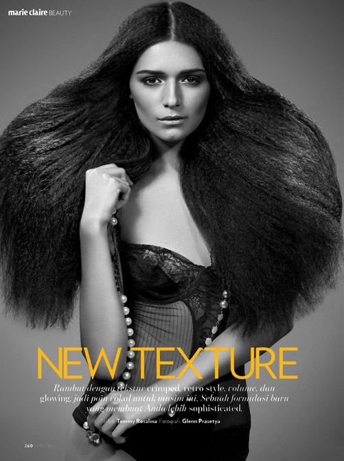 New Texture by Glenn Prasetya for Marie Claire