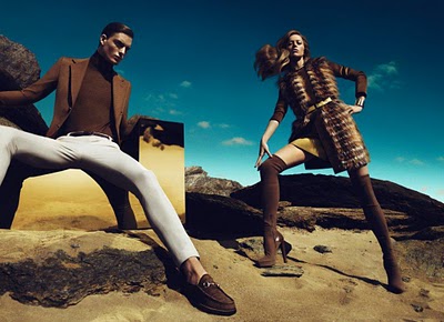 Nikola Jovanovic and Raquel Zimmermann for GUCCI Fall Adverts