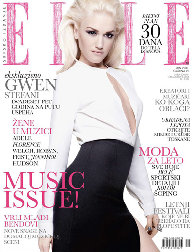 Gwen Stefani for Elle Serbia June 2011