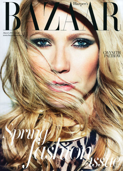 Gwyneth Paltrow by Alexi Lubomirski  for Harper’s Bazaar UK March 2011