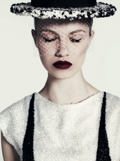 Hailey Clauson in Chanel Haute Couture for Vogue Russia