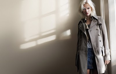 Hannah Holman  for Burberry Blue Label