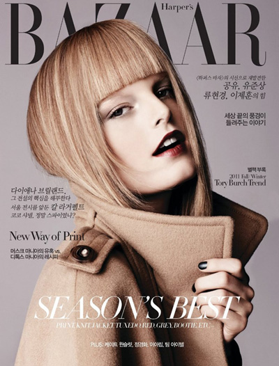 Hanne Gaby Odiele by Dean Isidro for Harper’s Bazaar Korea