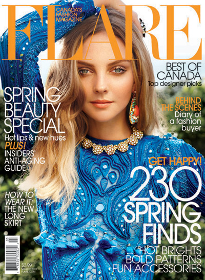 Heather Marks by Max Abadian for Flare March 2011