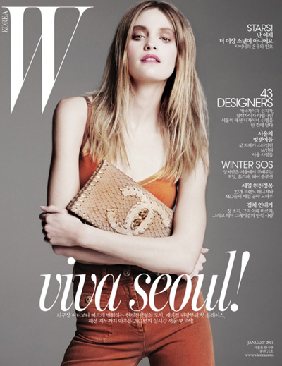 Heidi Mount in Chanel for W Korea January 2011