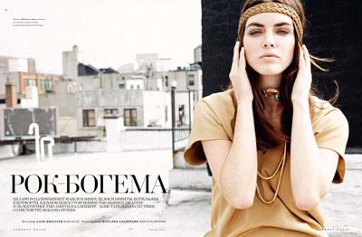 Hilary Rhoda for Harper’s Bazaar Russia