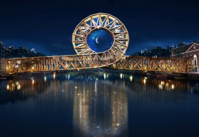 Iconic Pedestrian Bridge by Evgeni Leonov Architects