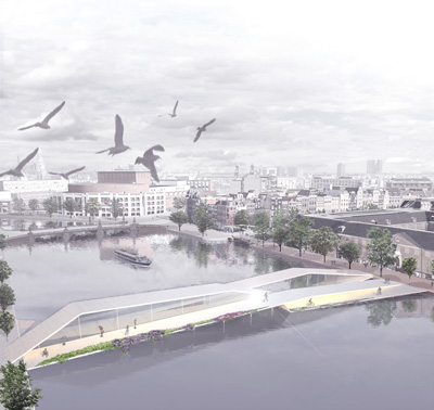 Amsterdam Iconic Pedestrian Bridge by Francesco Piffari