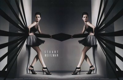Stuart Weitzman campaign featuring Ines Crnokrak