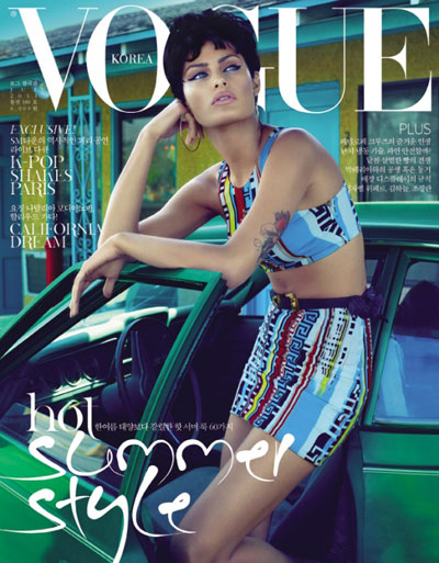 Isabeli Fontana in Versace for Vogue Korea