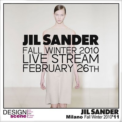 Jil Sander LIVE Stream of Womens Fall Winter 2010 Show