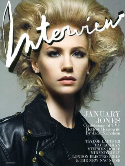 January Jones for Interview August 2009