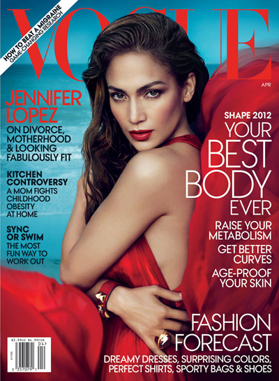 Jennifer Lopez for Vogue US April 2012