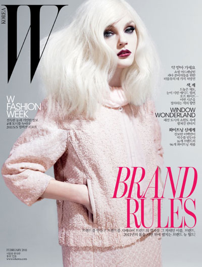 Jessica Stam for W Korea February 2011