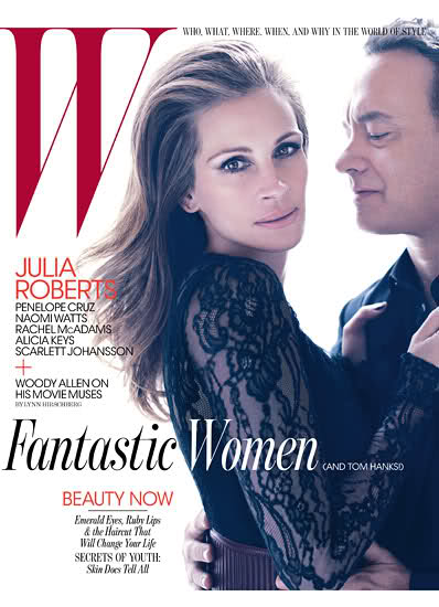 Julia Roberts & Tom Hanks for W Magazine