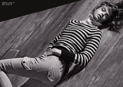 Julia Saner for Armani Jeans Fall Winter 2011.12