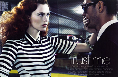 Karen Elson by Steven Klein for US Vogue