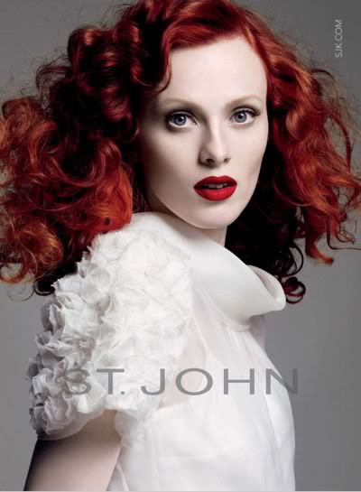 Karen Elson for St. John