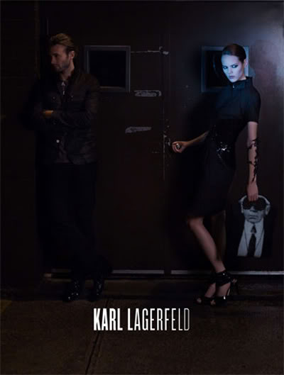 Freja Beha and Brad Kroenig by Karl Lagerfeld