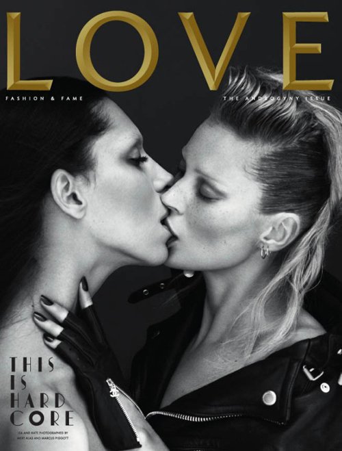 Kate Moss & Lea T by Mert & Marcus for Love Magazine