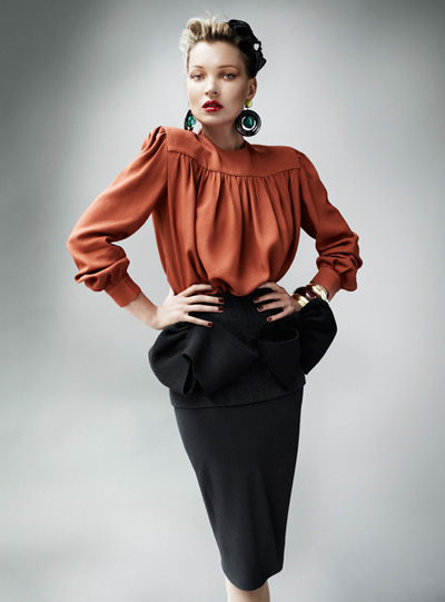 Kate Moss by Mario Testino for British Vogue