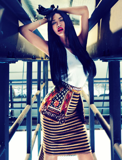Kimora Lee Simmons by Gan for Harper’s Bazaar Singapore