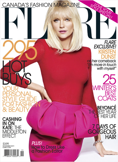 Kirsten Dunst for Flare November 2011