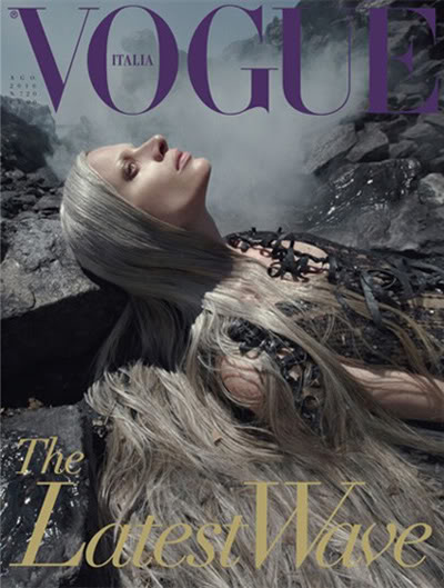 Kristen McMenamy for VOGUE Italia August 2010