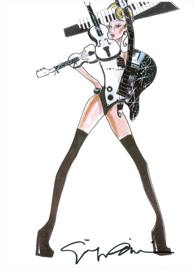 Lady Gaga & Giorgio Armani for Born This Way Ball