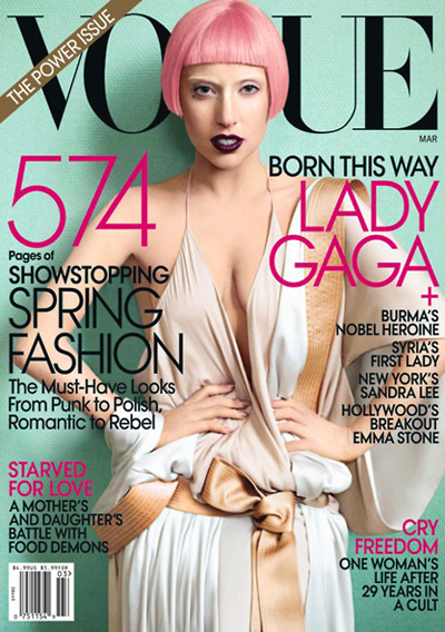Lady Gaga by Mario Testino for VOGUE US March 2011