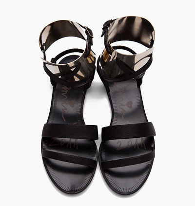 Lanvin Metal Cuff Sandals