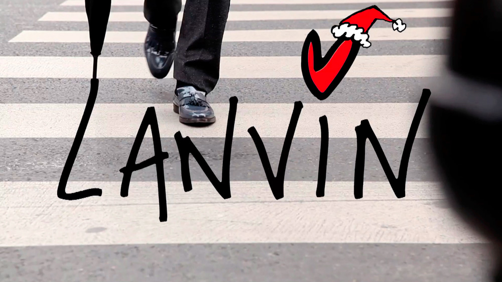 Lanvin Windows: Happy Holidays!