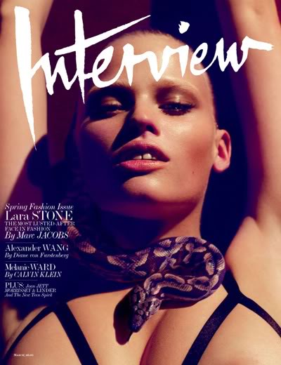 Lara Stone for Interview