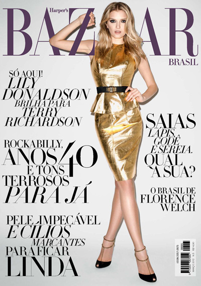 Lily Donaldson for Harper’s Bazaar Brazil March 2012