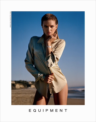 Lily Donaldson for Equipment Spring Summer 2011 Campaign