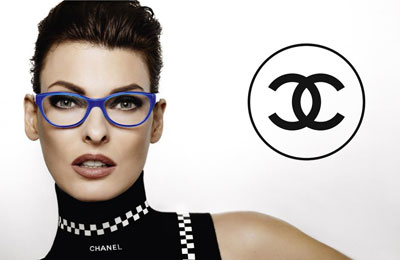 Linda Evangelista by Karl Lagerfeld for Chanel Eyewear