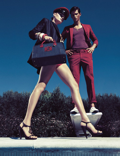 Loewe: Amber Valleta, Garrett Neff and Chad White by Steven Klein