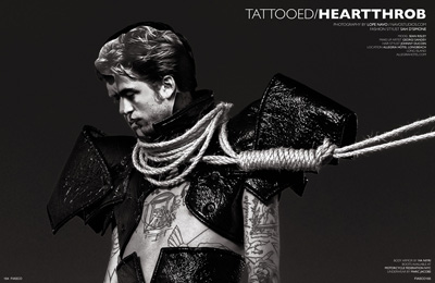 Tattooed/Heartthrob by Lope Navo for Fiasco Magazine