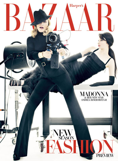 Madonna & Andrea Riseborough for Harper’s Bazaar US