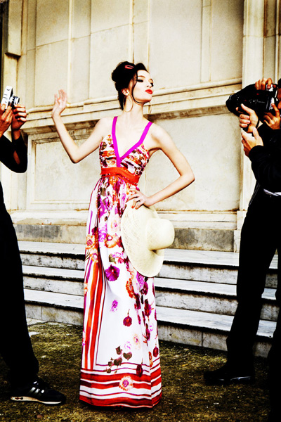 Mariacarla Boscono for Alberta Ferretti for Macy’s