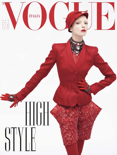 Mariacarla Boscono Covers VOGUE Italia