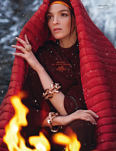 Mariacarla Boscono for Hermes by Eric Valy