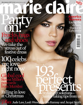 Marie Claire December 2007: America Ferrera