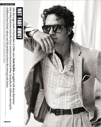 Mark Ruffalo by David Roemer for BlackBook