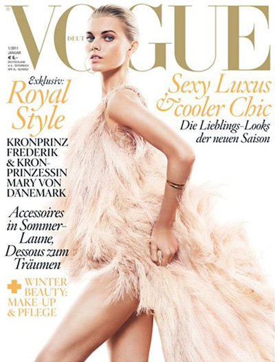 Maryna Linchuk for Vogue Germany January 2011