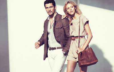 Anja Rubik and David Gandy for Massimo Dutti Spring Summer 2011