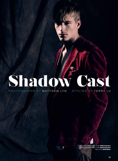 Shadow Cast by Matthew Lyn for Essential Homme
