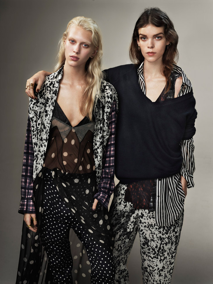 Meghan Collison & Juliana Schurig for British Vogue